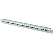 Telegärtner - Patchpanel Kupfer 19Z.-Modulträger 1HE 100021496 für 24AMJ Module