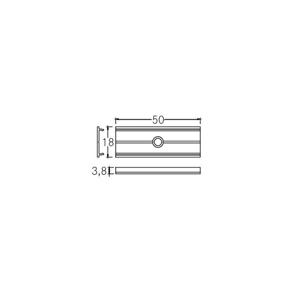Brumberg Leuchten - Mechanisches Zubehör/Ersatzteile für Leuchten Verbindungsstück 53005000 inkl. Bohrung 4,5mm