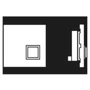 Jung - Behindertenelement für Installationsschalterprogramme Notrufsystem Abstelltaster NRS LC 0834 AT 246 rose vif