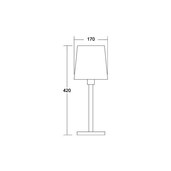 Brumberg Leuchten - Tischleuchte 58167150 1xE27 max. 60W