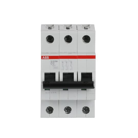 ABB Stotz S&J - Leitungsschutzschalter Sicherungsautomat S203M-D2 10 kA, 2 A, 3P