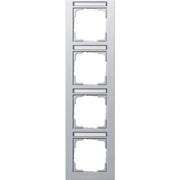 Gira - Abdeckrahmen 4f. alu 111425 senkrecht,bruchsi