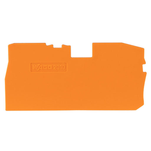 WAGO GmbH & Co. KG - Abschluss- und Zwischenplatte für Reihenklemme Abschlussplatte 1mm 2010-7192 orange − 25 Stück
