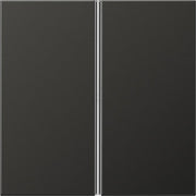 Jung - Abdeckung/Bedienelement für Installationsschalterprogramme Tastensatz 2-fach anth AL 2402 TSA AN komplett − 1 Stück