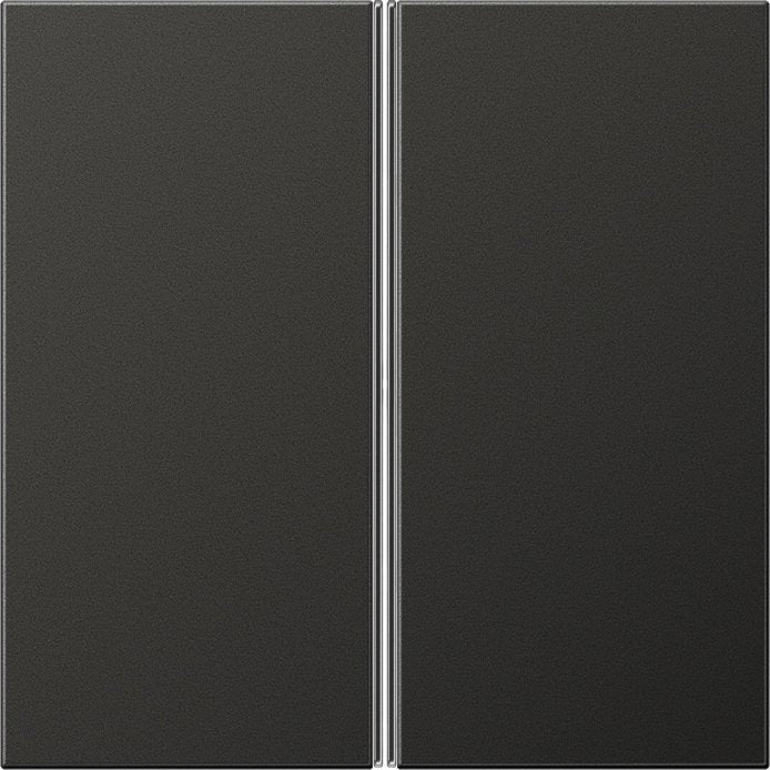 Jung - Abdeckung/Bedienelement für Installationsschalterprogramme Tastensatz 2-fach anth AL 2402 TSA AN komplett − 1 Stück