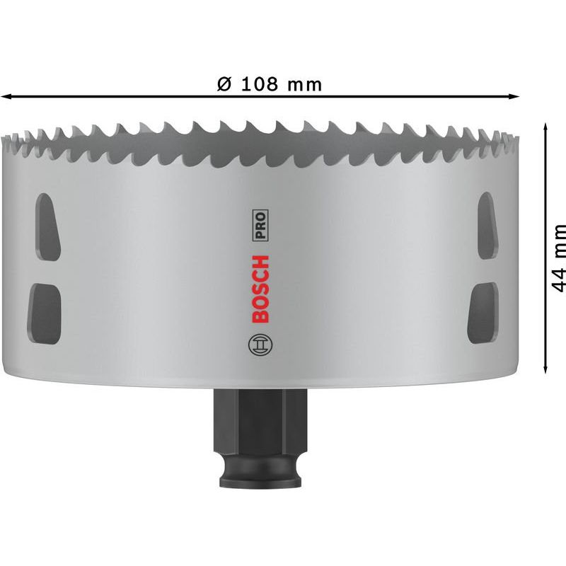 Bosch - Lochsäge PRO Multi Material PC Plus 2608594412 Lochsäge, 108 mm