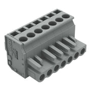 WAGO - Kabelsteckverbinder für Leiterplattensteckverbinder 1-Leiter Federleiste 232-207/026-000 CAGECLAMP 2,5mm²,gr − 50 Stück