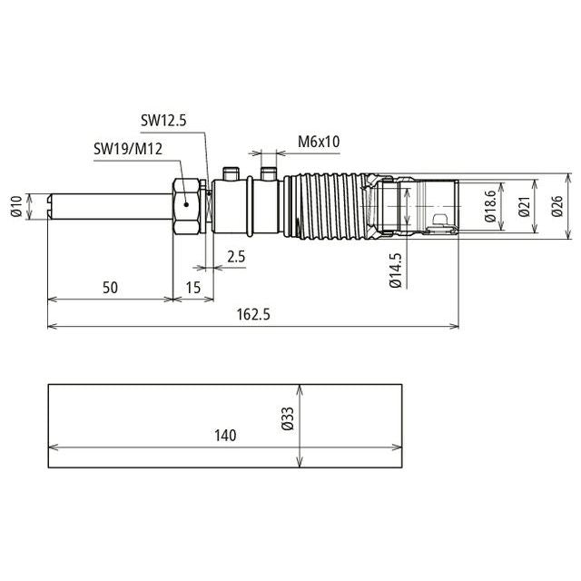 DEHN - Zubehör/Ersatzteile für Erdung und Blitzschutz ISO Anschlusselement AE ISO BO10 K#819646 − 5 Stück