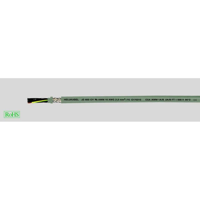 Energiekabel < 1 kV, für ortsveränderlichen Einsatz HEL OZ-602-CY 2xAWG 14 2 OZ-602-CY 2xAWG 14 x2,5 PVC-Steuerleitu