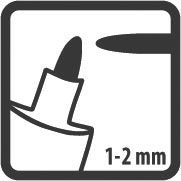Pica-Marker - Markierungsstift Permanent Pen 532/52 1-2mm, INSTANT WHITE