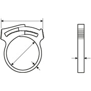 HellermannTyton - Befestigungsschelle für Kabel/Rohre Befestigungsschelle SNP6-HIR-BK-C1 − 100 Stück