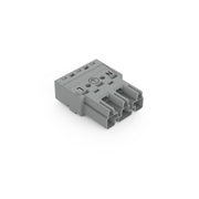 WAGO - Steckverbinder für steckbare Gebäudeinstallation Stecker 3-polig 770-253/060-000 Kod. B,grau − 100 Stück