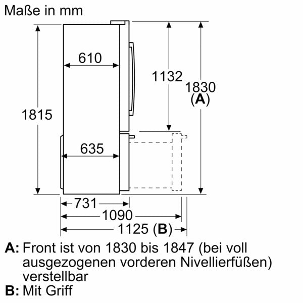 Bosch - Kühl-/Gefrierkombination Kühl/Gefrierkombi KFF96PIEP Serie8,French Door