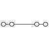 Phoenix Contact - Durchgangs-Reihenklemme Mini-Durchgangsklemme MSDBV 2,5-NS 35 YE 0,08qmm-4qmm, gelb − 50 Stück