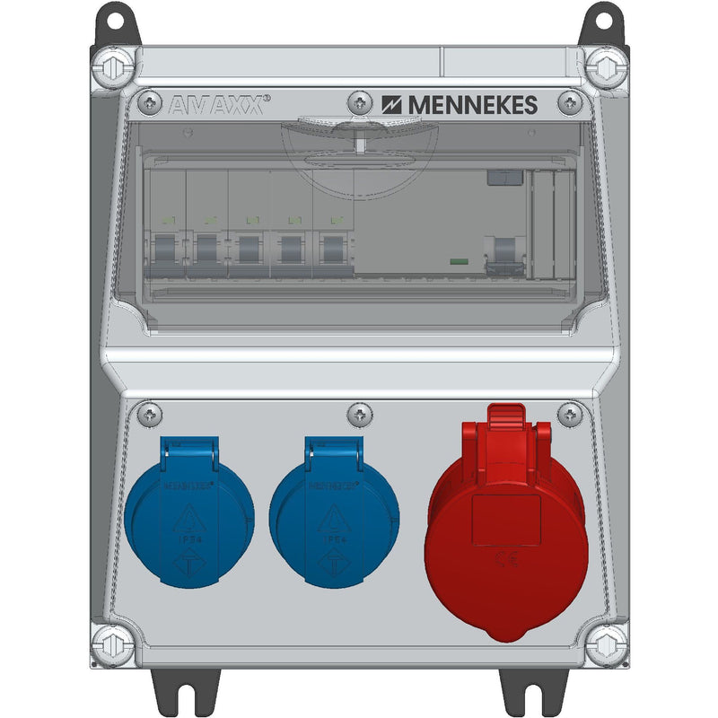 Mennekes - CEE-Steckdosen-Kombination (IEC 60309) Steckdosen-Kombination 924945 260x225mm 16A IP44