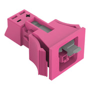 WAGO - Geräteanschluss für steckbare Gebäudeinstallation Snap-In-Buchse 890-782/082-000 2-polig,Kod. B,pink − 50 Stück