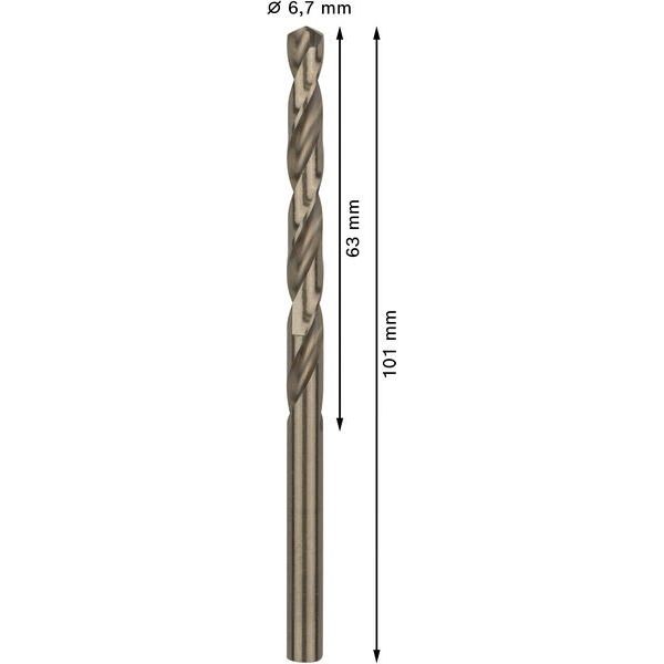 Bosch - Bohrer PRO Stainless Steel HSS-Co 2608588097 Spiralbohrer 6,7 x