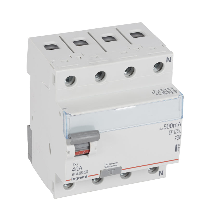 Legrand - Fehlerstrom-Schutzschalter Fehlerstromschutzschalter Legrand 411807 40A, 4-polig, 500mA