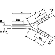 HellermannTyton - Aufteilkappe Flachprofilformteil 492H414-9-PO-X-BK(5) schwarz − 5 Stück