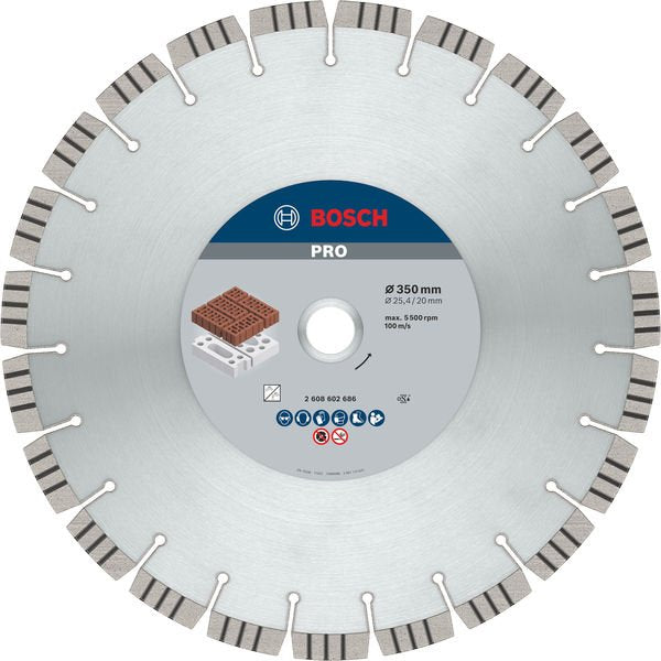 Bosch - Trenn-/Schleifscheibe Diamanttrennscheibe 2608602686 PRO Abrasive