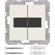 Berker - Bussystem-Hand-/Wandsender KNX-Funk Wandsender 2fach 85656182 weiß glänzend