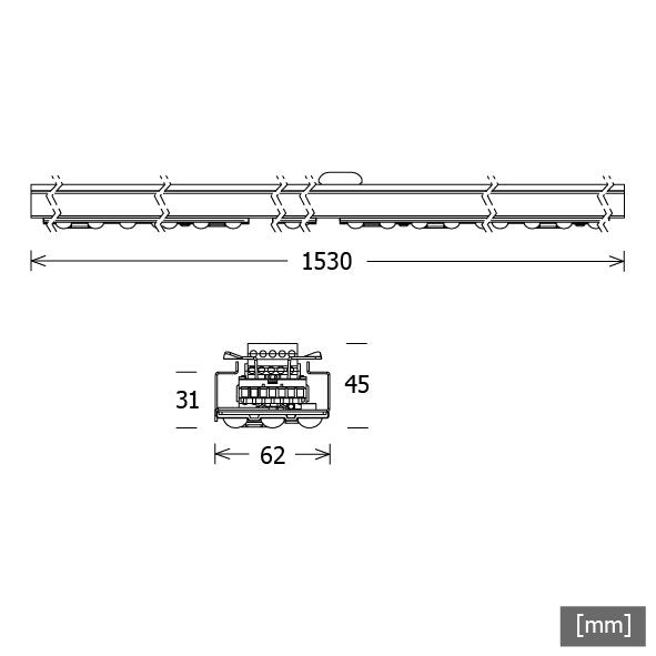 LTS Licht&Leuchten - Lichtleiste LED-Lichteinsatz ALA-L0058401530/DALI 840, DALI