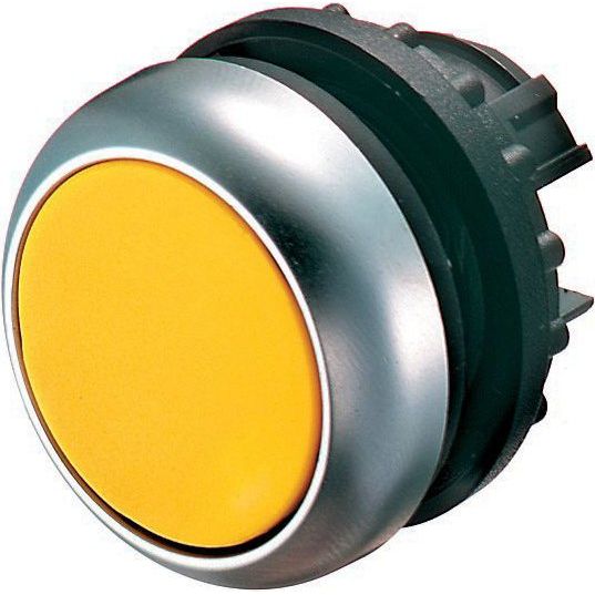 Eaton - Frontelement für Drucktaster Drucktaste M22-DR-Y flach,ge,rast.,blank − 5 Stück