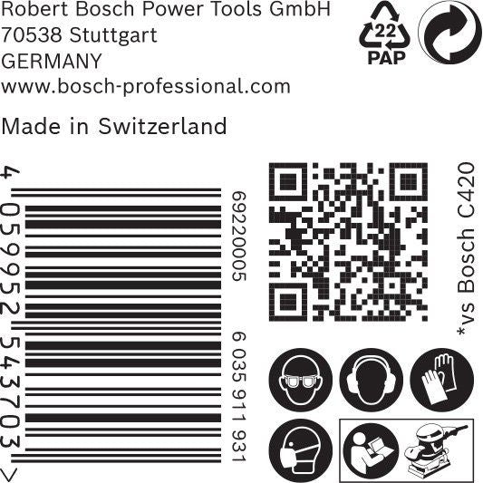 Bosch - Schleifpapier/Schleifvlies EXP Schwingschleifblatt 80 2608901032(VE50) x 133 mm, 8Loch, K60