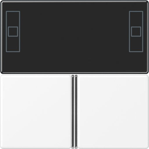 Jung - Abdeckung/Bedienelement für Installationsschalterprogramme KNX-Tastensatz A 4093 TSA WWM f. Komfortregler