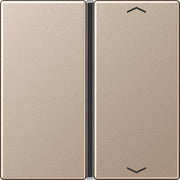 Jung - Abdeckung/Bedienelement für Installationsschalterprogramme Taste 1-fach champ. A 401 TSAP CH mit Symbolen − 1 Stück