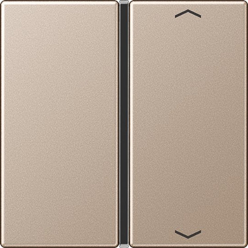 Jung - Abdeckung/Bedienelement für Installationsschalterprogramme Taste 1-fach champ. A 401 TSAP CH mit Symbolen − 1 Stück