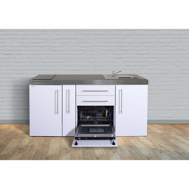 Stengel - Mini-Küche Miniküche Premiumline MPGSSM180AKSGSGKFlBr Schwarz matt