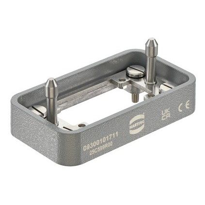 Harting - Modulträgerrahmen für Industriesteckverbinder Andockrahmen, Edelstahl, B 09300101711 augröße: 10 B