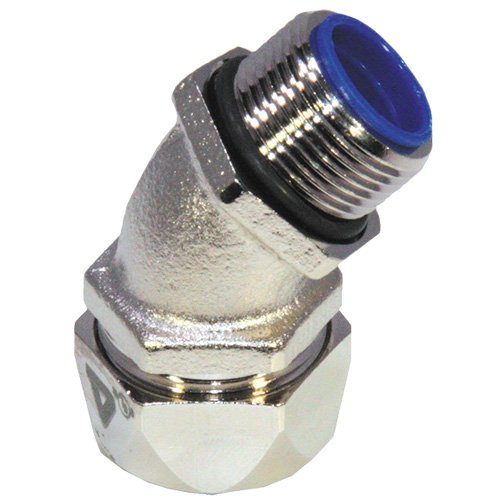 Flexa - Metall-Schutzschlauch-Verschraubung Winkel-Verschraubung EW45-P 0611.000.021 Pg21, Metall − 5 Stück by Flexa
