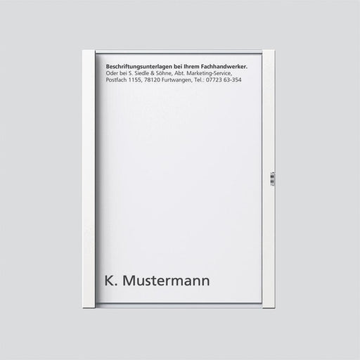Siedle&Söhne - Zubehör/Ersatzteile für Türkommunikation Namensschild ws kpl. 200029038-00 f.TM 611-1 W