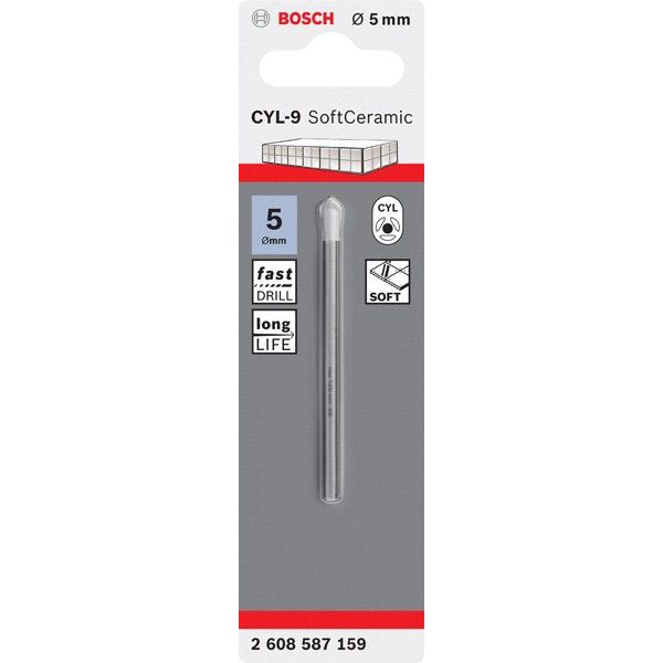 Bosch - Bohrer Fliesenbohrer CYL-9 2608587159 Ceramic, 5 x 70 mm − 5 Stück