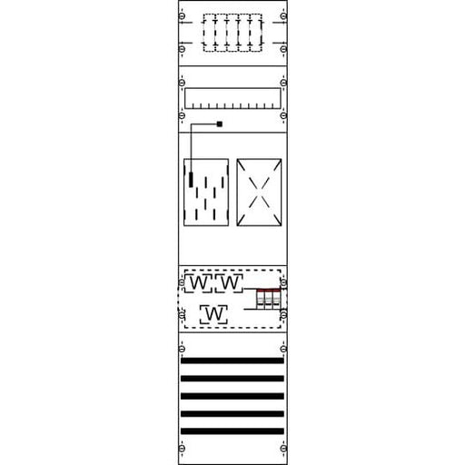 Striebel&John - Zählerfeld Mess-u.Wandlerfeld KA4600 eHZ kpl. BH3-1FB