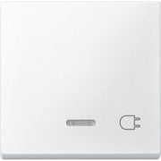 Merten - Abdeckung/Bedienelement für Installationsschalterprogramme Wippe Kontr.Fenster pws 431719 Aufdruck Steckdose