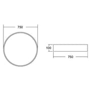Brumberg Leuchten - Decken-/Wandleuchte LED-Anbau-Flächenleuchte 13691184 direkt 4000K