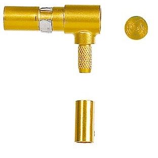 Harting - Kontakt für Industriesteckverbinder Koaxialkontakt gewinkelt 09030006161 Federkontakt 1,4A − 100 Stück