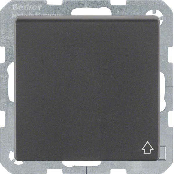 Berker - Steckdose anth/sa 6768776086 Schutzk./Klappdeckel