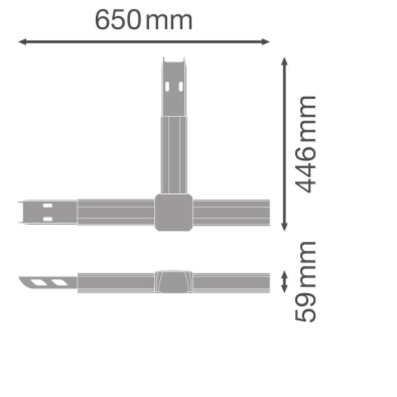 Ledvance - Elektrisches Zubehör/Ersatzteile für Leuchten T-Verbinder 8-pol. TRS.FL. T02-NODE8PWT
