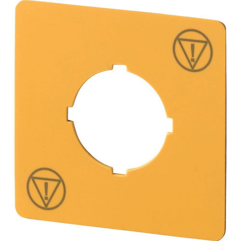 Eaton - Bezeichnungsschild für Befehlsgeräte Schild Not-Halt gelb M22-XYK-ESS HxB=50x50mm