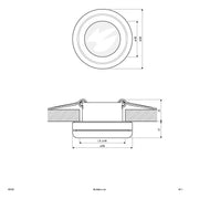 EVN Lichttechnik - Downlight/Strahler/Flutlicht NV-Einbauleuchte 443128 IP44
