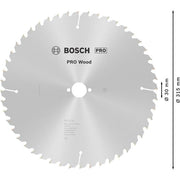 Bosch - Kreissägeblatt PRO Wood Kreissägeblatt, 2608640673 315 x 3,2 x 30 mm