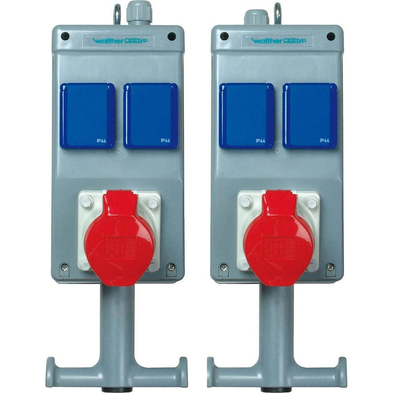 Walther Werke - CEE-Steckdosen-Kombination (IEC 60309) Steckdosenhängekombination 6H00203CB