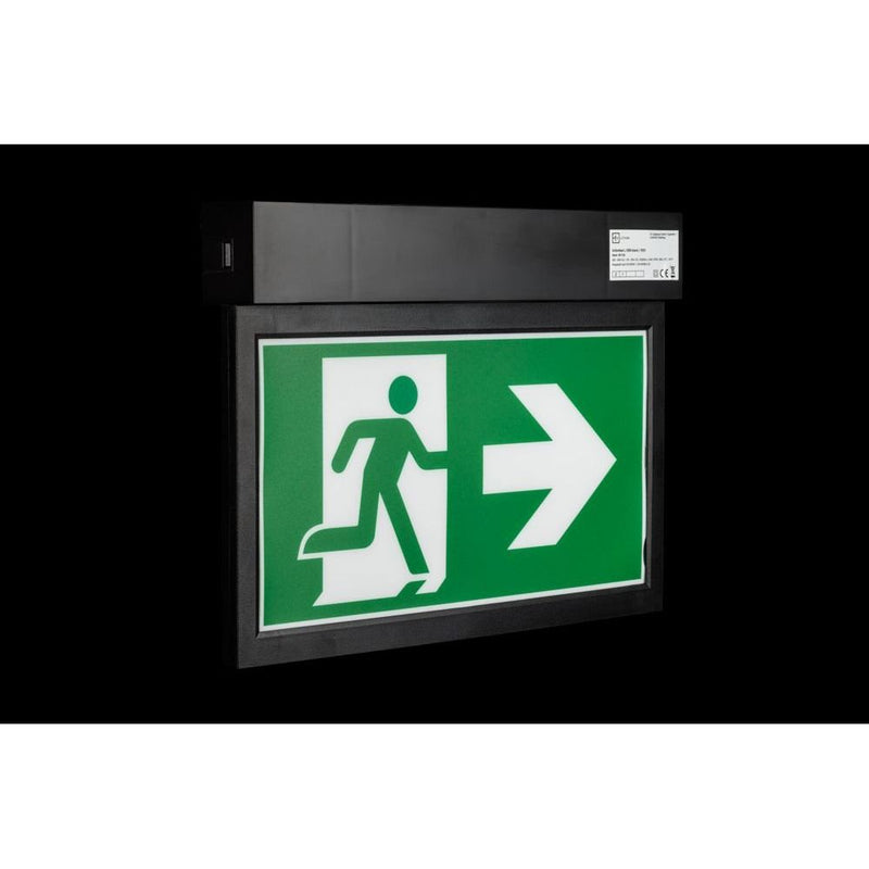 H1 - Sicherheitsleuchte Rettungszeichenleuchte UnlimitedLCBS-Tblack