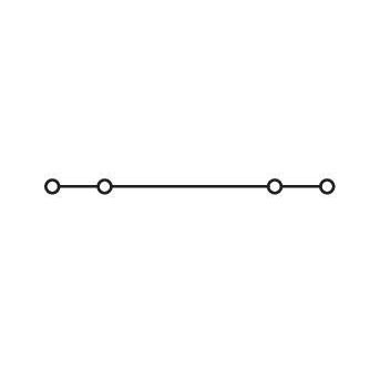 WAGO - Durchgangs-Reihenklemme 4-Leiter-Durchgangsklemme 2202-6402 mit Drücker,2,5 mm² − 100 Stück