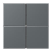 Jung - Abdeckung/Bedienelement für Installationsschalterprogramme Tastensatz 4fach LC 404 TSA 202 gris fonce 31