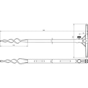 DEHN - Zubehör/Ersatzteile für Erdung und Blitzschutz Erdbohrer EBASSM5L350TGGALZN TG/gal Zn L.350mm